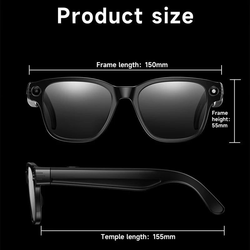 Smart Glasses With 8M HD camera 1200P