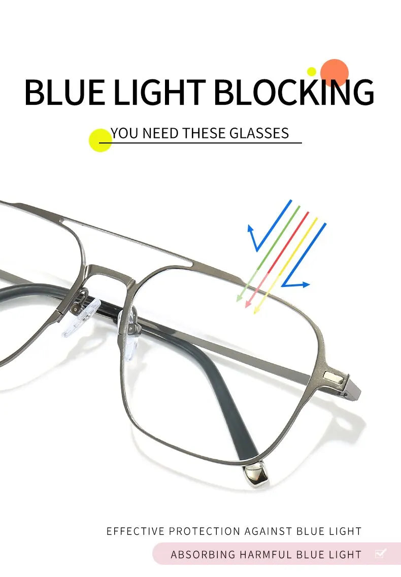 Metal 3 In 1 New Style Magnet Clip On Glasses Frame