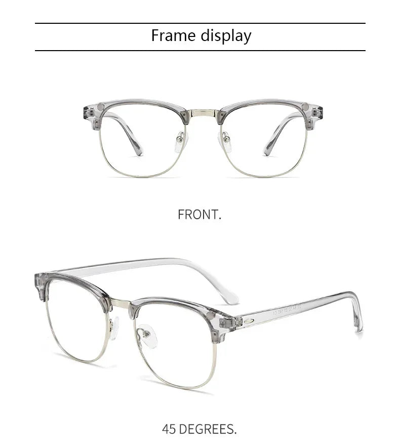 2218A Minding Transparent Grey White Frame 6 in 1