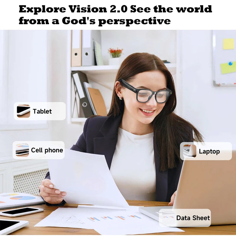 Smart Glasses With 8M HD camera 1200P