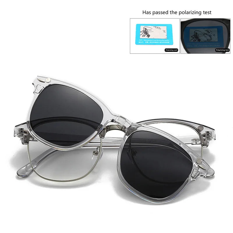 2218A Minding Transparent Grey White Frame 6 in 1