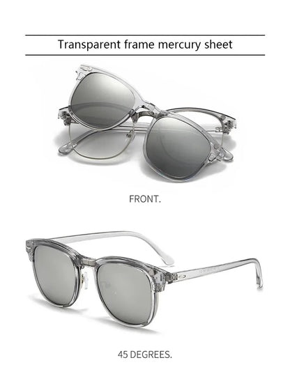 2218A Minding Transparent Grey White Frame 6 in 1