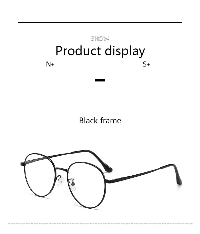 Roud Frame Polarized Sunglasses Magnetic