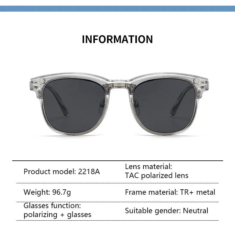 2218A Minding Transparent Grey White Frame 6 in 1