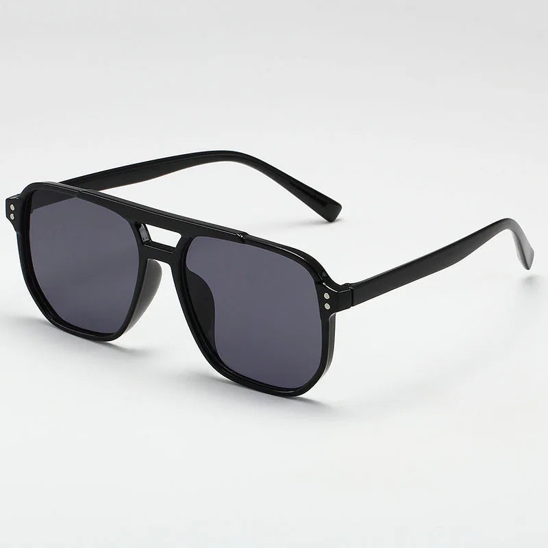 Women Men Square Sun Glasses Retro Polygon Sunglasses