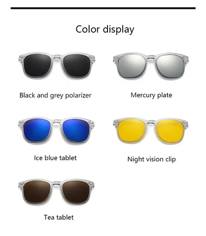 2218A Minding Transparent Grey White Frame 6 in 1