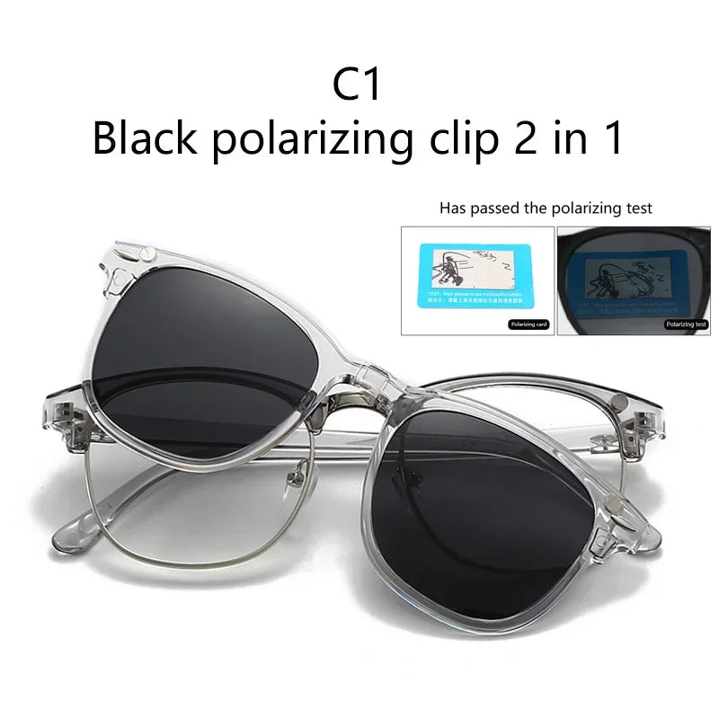 2218A Minding Transparent Grey White Frame 6 in 1