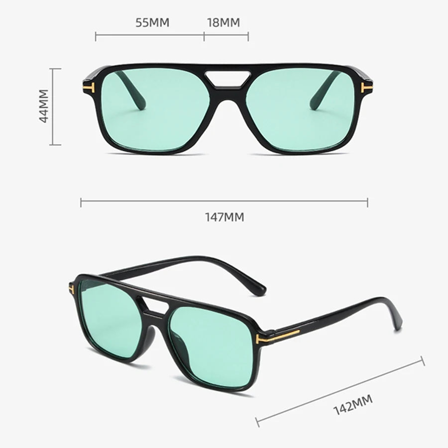 Vintage Square Sunglasses