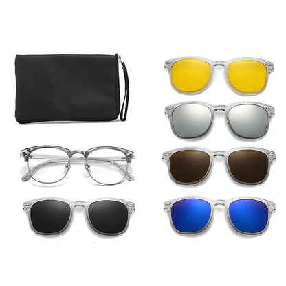2218A Minding Transparent Grey White Frame 6 in 1