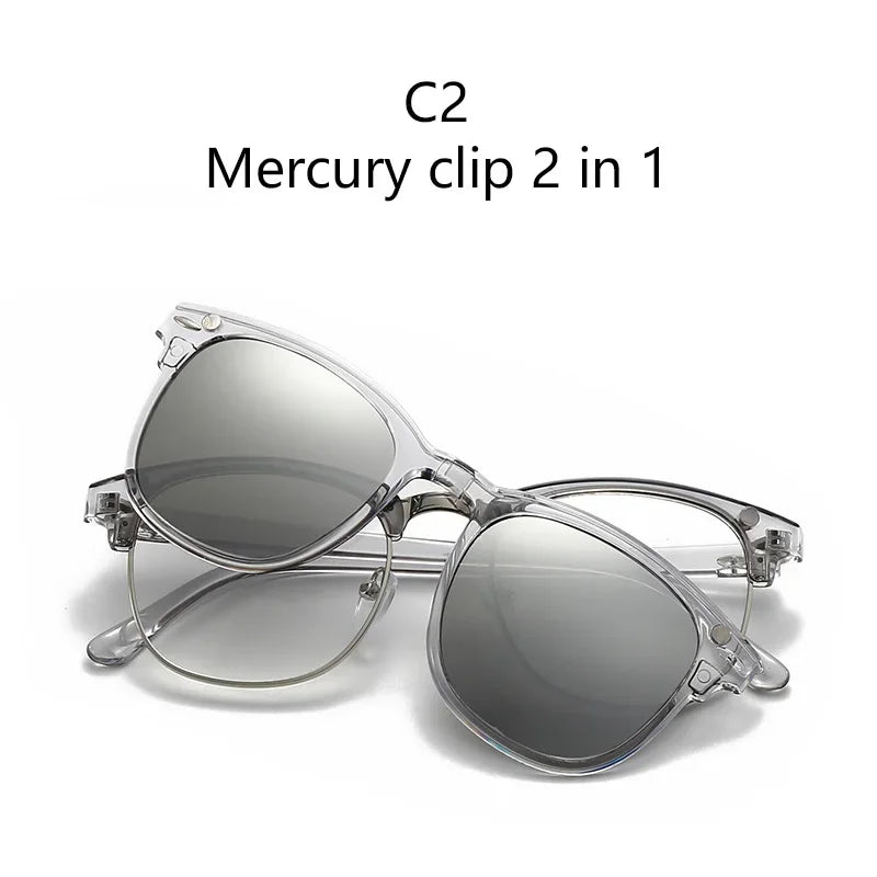 2218A Minding Transparent Grey White Frame 6 in 1