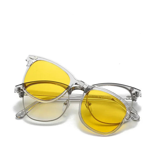 2218A Minding Transparent Grey White Frame 6 in 1