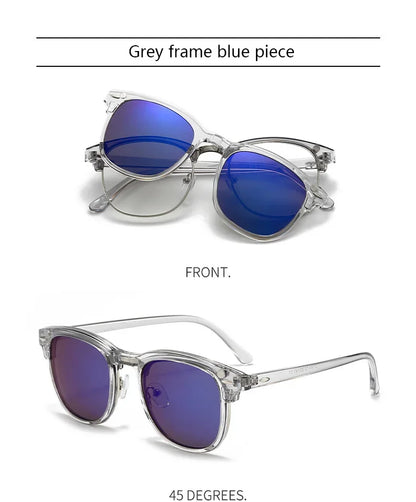 2218A Minding Transparent Grey White Frame 6 in 1